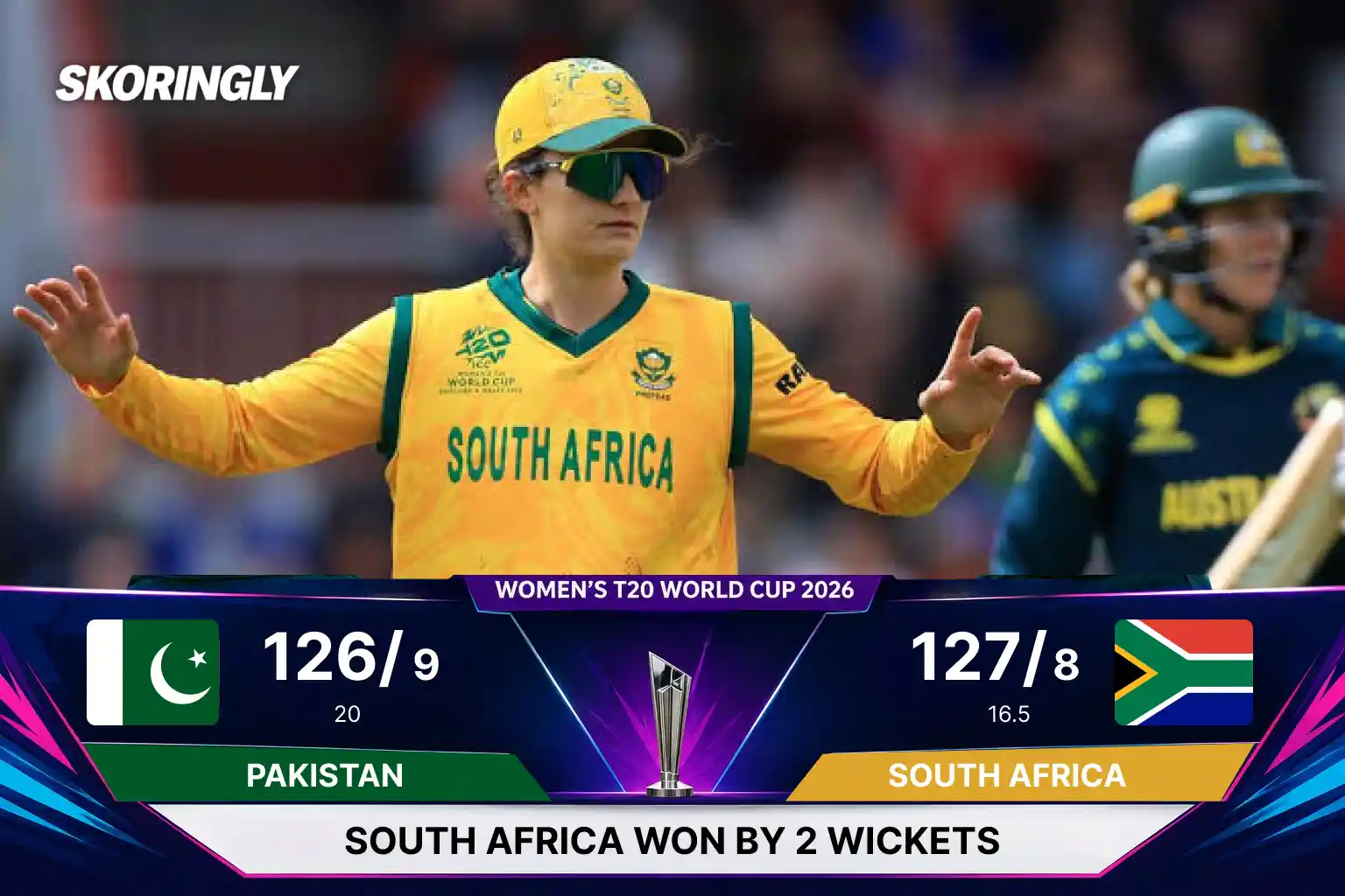 SA-W vs PAK-W, ICC Women's T20 World Cup 2026: South Africa Edge Pakistan in a 2-Wicket Thriller | Full Scorecard, Highlights & Result (17 June 2026)