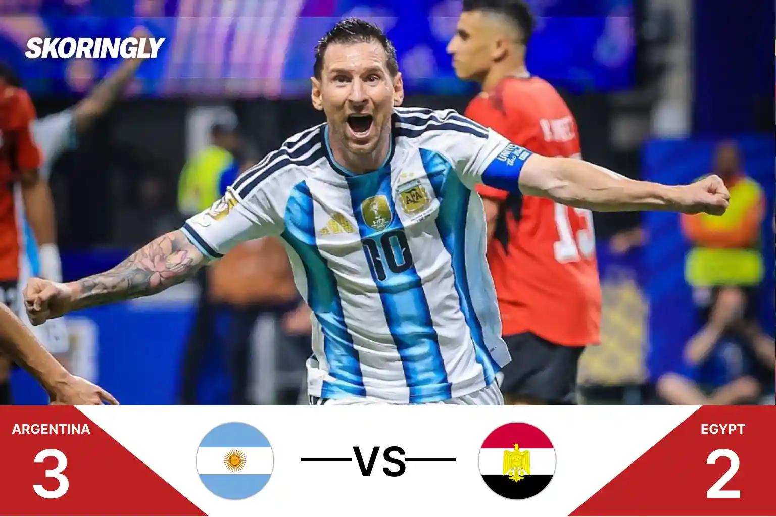 Argentina 3-2 victory over Egypt | Messi Leads Comeback Win in Round of 16, Argentina vs Egypt Match Result (FIFA World Cup 2026)