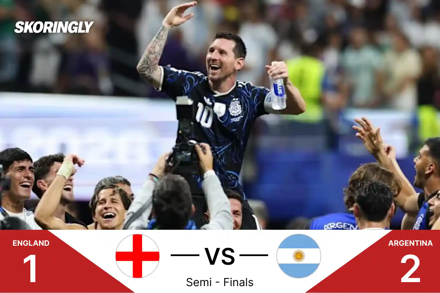Argentina Beat England 2-1 in a Stunning Comeback to reach the FIFA World Cup 2026 final 