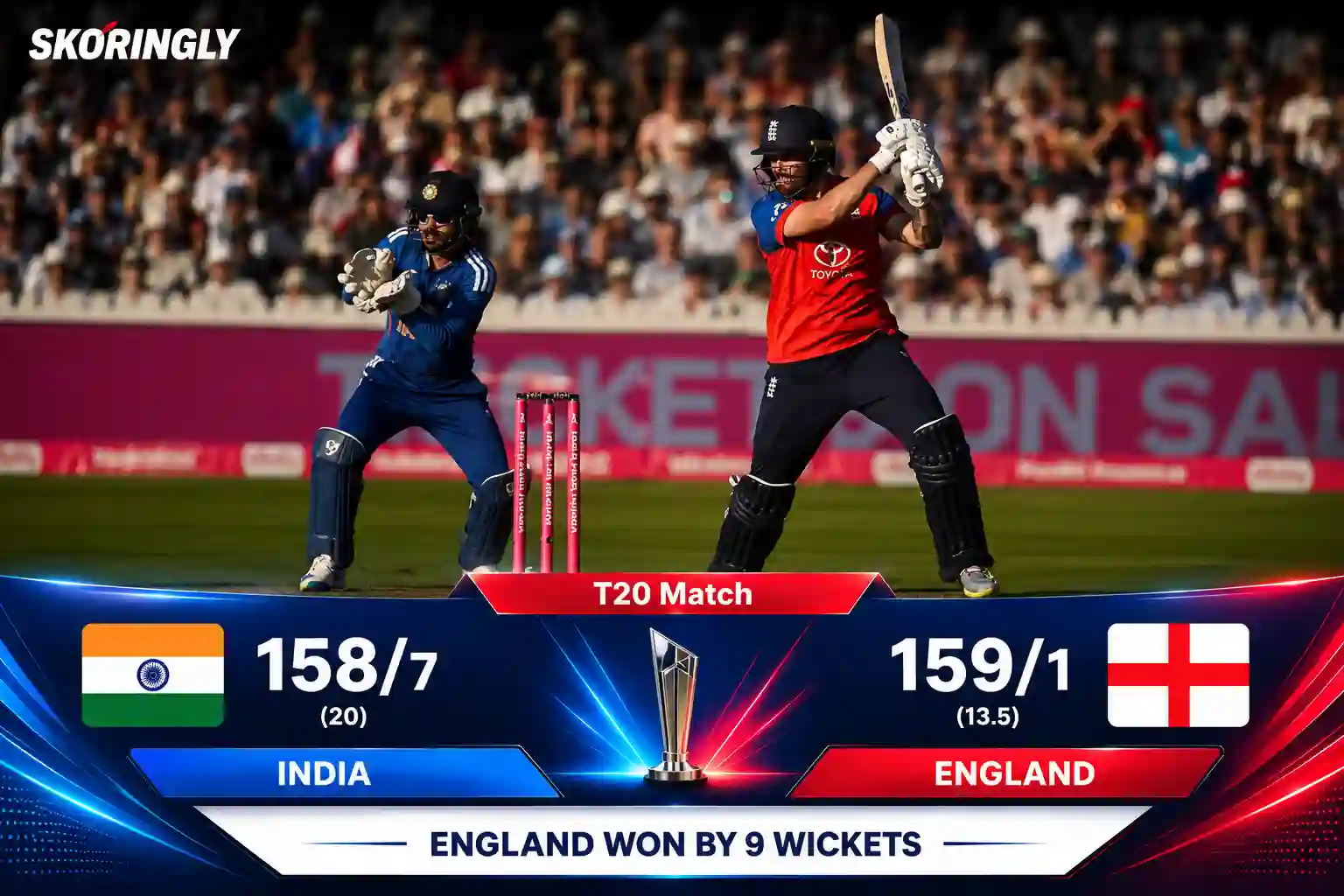 England Won by Nine Wickets | IND Vs ENG 4th T20I Match Result | Full Scorecard and Match Summary