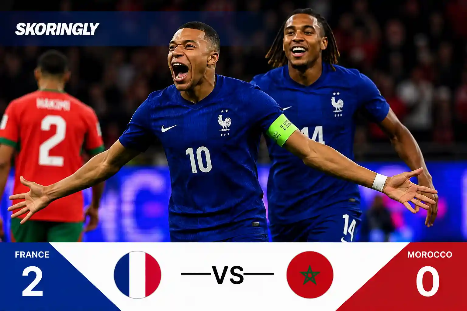 France 2-0 Morocco | Mbappé and Dembélé Send France Into World Cup 2026 Semifinals | France vs Morocco Match Results