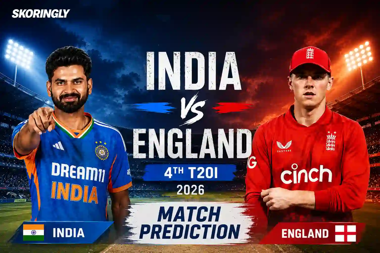 India Vs England 4th T20I 2026 Prediction | India Tour of England 2026