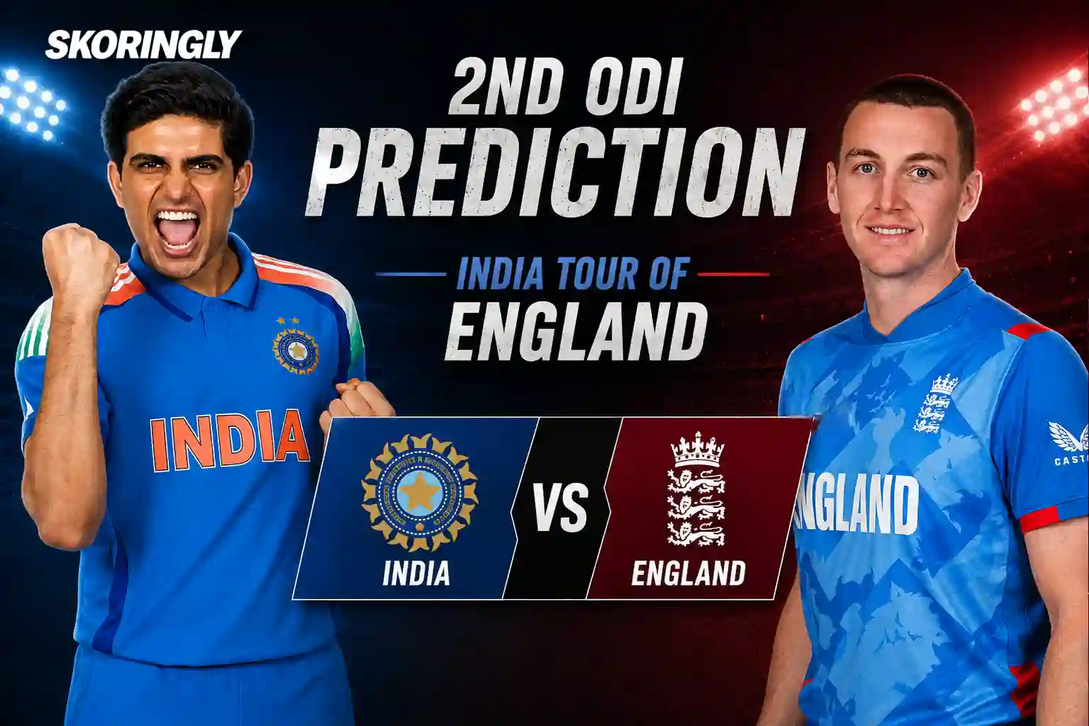 India vs England 2nd ODI 2026 Preview: Prediction, Playing XI, Dream11 Team, Pitch Report, Weather & Match Details 