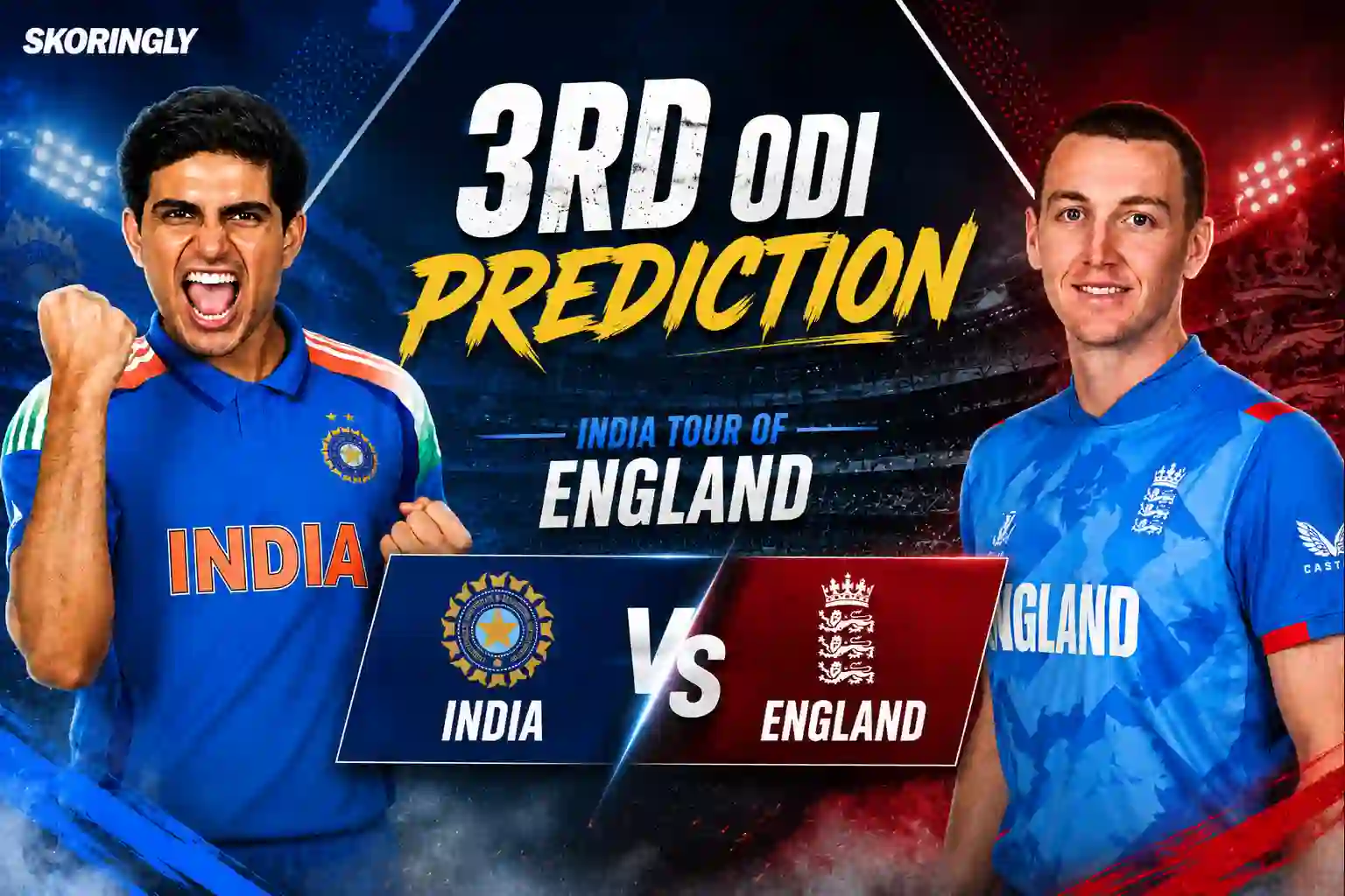 India vs England 3rd ODI 2026 Prediction: Playing XI, Dream11 Team, Lord’s Pitch Report, Weather Report, Match Winner & Fantasy Tips