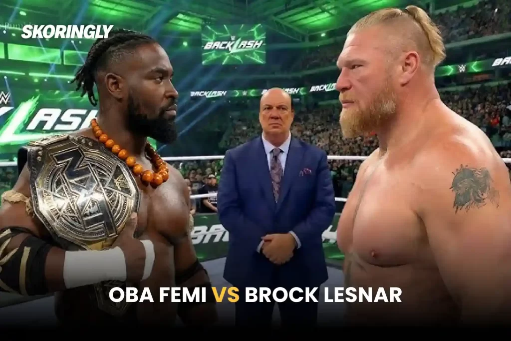 Oba Femi vs Brock Lesnar