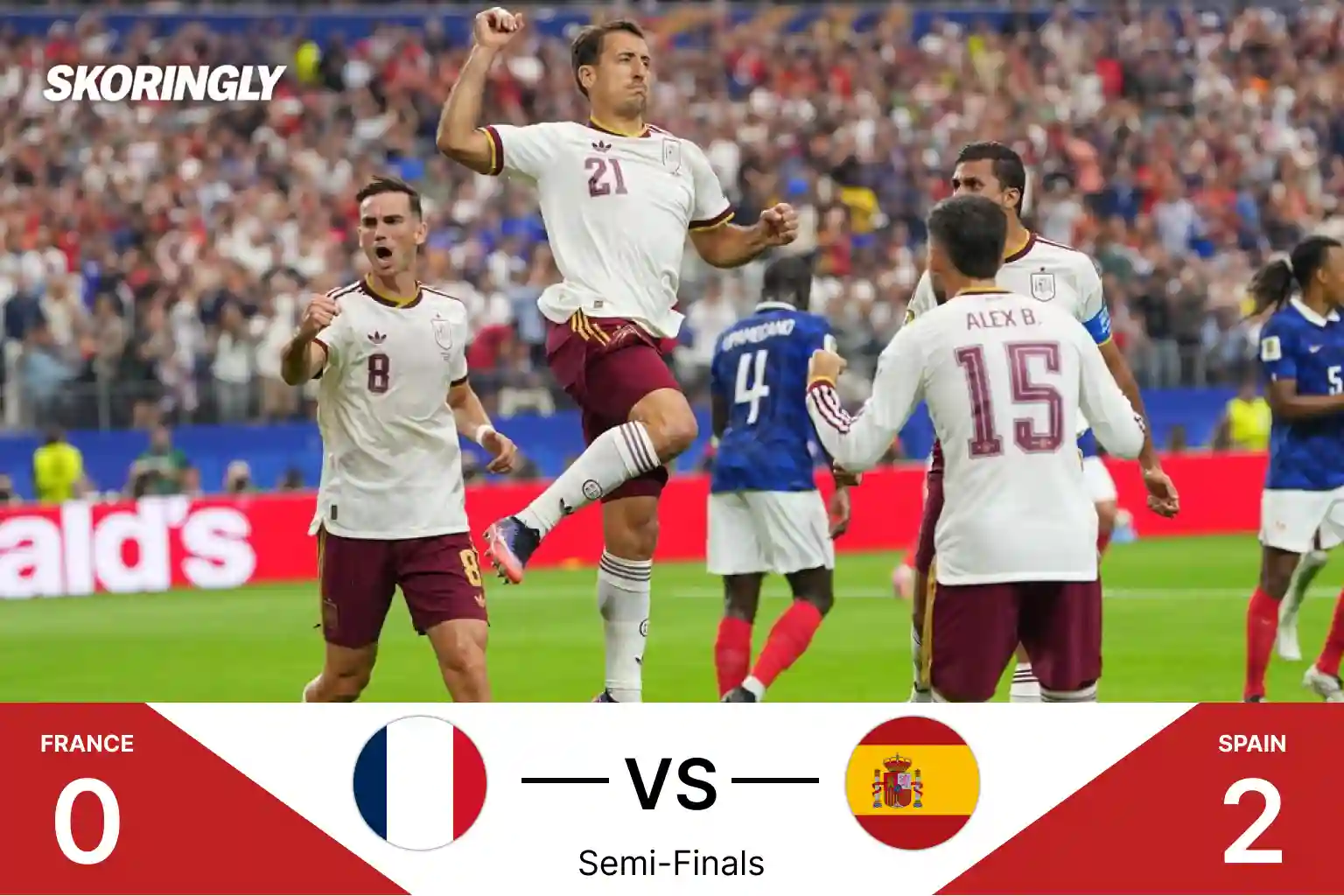 Spain Knock Out France and Book Their Place in the FIFA World Cup 2026 Final | France vs Spain Semi-final Match Result