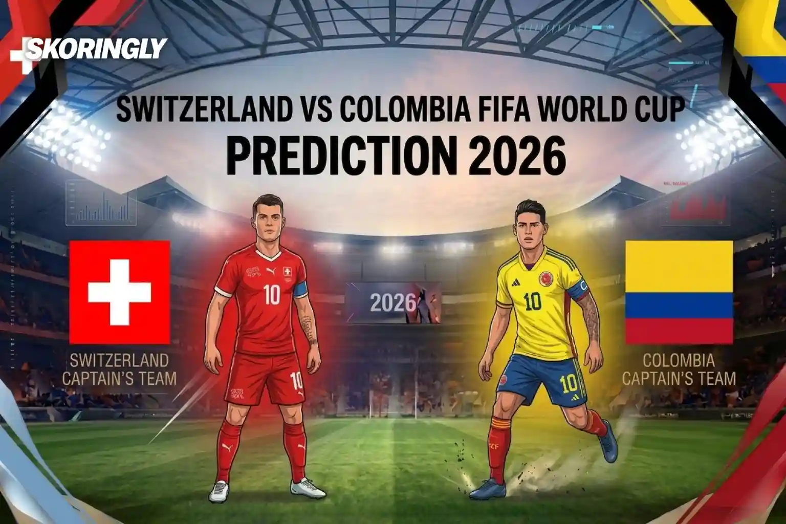 Switzerland vs Colombia | Match Prediction, Team News, Odds & Lineup | FIFA World Cup 2026 Round of 16, July 7